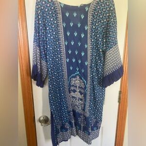 ANUM JUNG Kurta Pakistani 1pc flowy blue